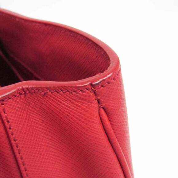 Prada Saffiano Galleria BN1874 Women's Leather Handbag,Shoulder Bag Fuoco,Red... - Picture 8 of 16
